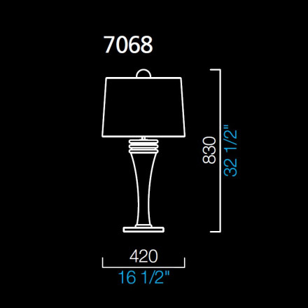 Настольная лампа Barovier&amp;Toso Rive Gauche 7068/VA/BB