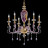 Люстра Euroluce Museum L8 Shiny silver amethyst