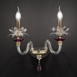 Бра Euroluce Lily A2 shiny gold ruby