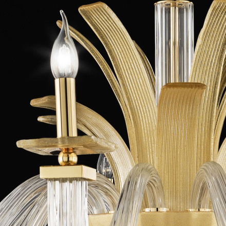 Люстра Euroluce Soar L12 gold Sheen