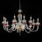 Люстра Euroluce Lily L6+6 shiny gold ruby